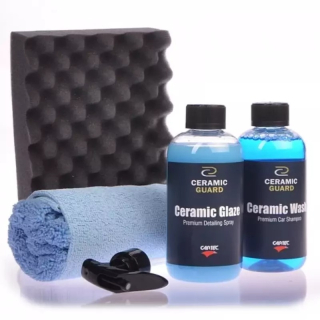 CARTEC Ceramic Guard After Care set na mytí aut šampon + detailer + houba 2 x 0,3 l