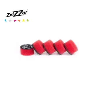ZviZZer Mini Pad Red Heavy Cut 15 mm hrubý pěnový mini pad sada 5ks