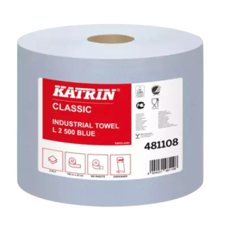 KATRIN CLASSIC L2 blue Papírová 2vrstvá role 500útržků 2 ks v balení